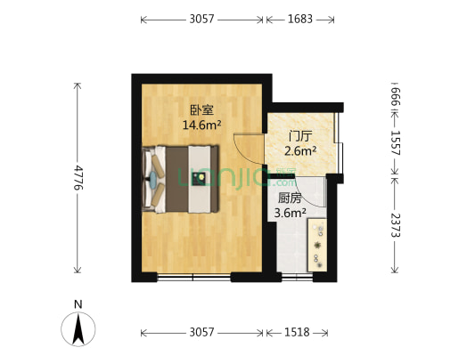 无锡道大楼 1室0厅0卫 26平方