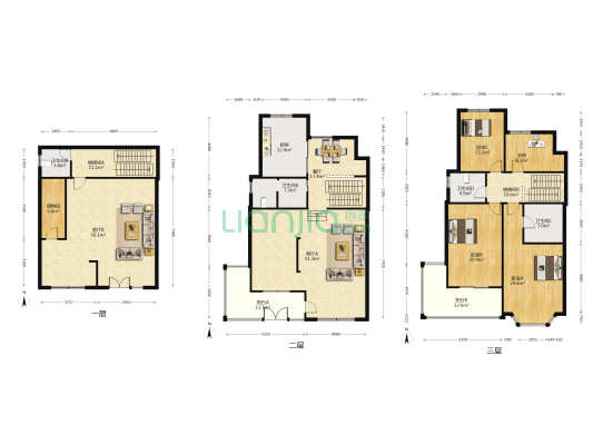 文园花园 4室3厅4卫 210平方