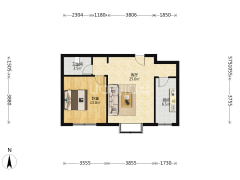 政法街一居36万交通便利 购物方便-涿州汇元国际户型图