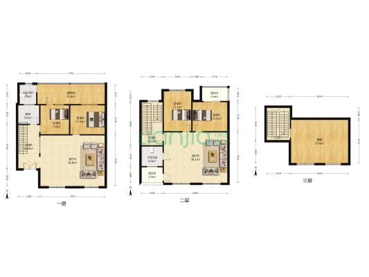 自由道30号 4室2厅2卫 184平方