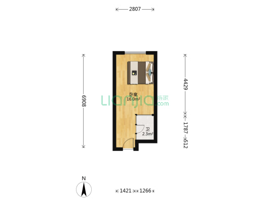 新龙湾 1室0厅1卫 30平方