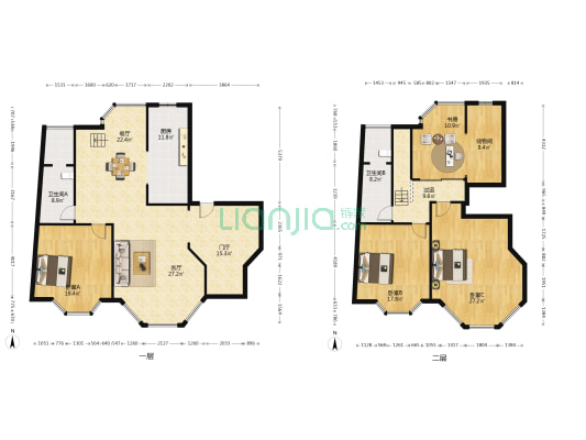 申港豪园东区 4室2厅2卫 233平方