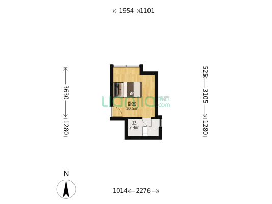 景瑞遇道 1室0厅1卫 26平方