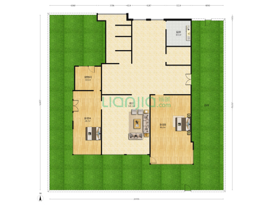 三星净月潭别墅 2室1厅0卫 340平方