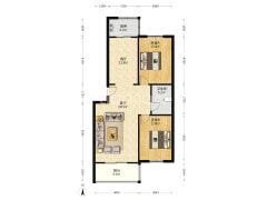 房本满五唯一， 小区集中供暖 看房随时 业主诚心出售-涿州水乡园户型图