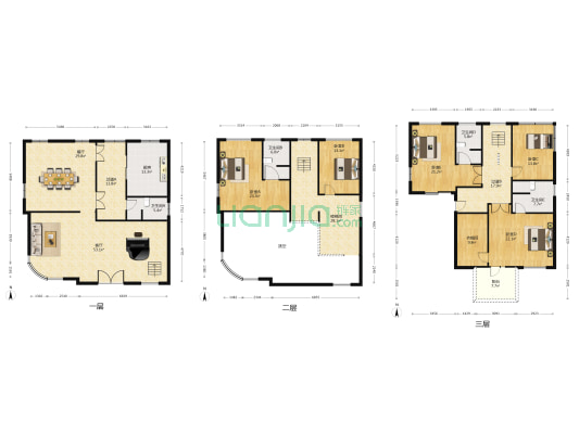 华龙别墅 5室2厅4卫 276平方