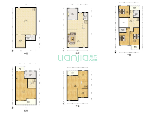 绿地半山国际花园二期 6室1厅5卫 366平方