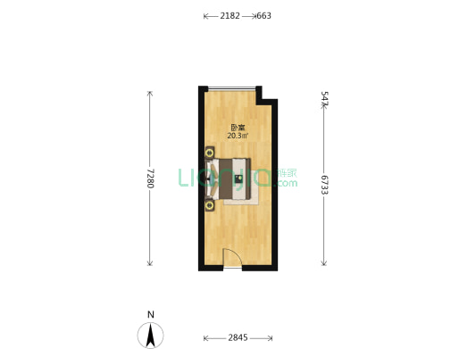 华熙LIVE023 1室0厅0卫 61平方