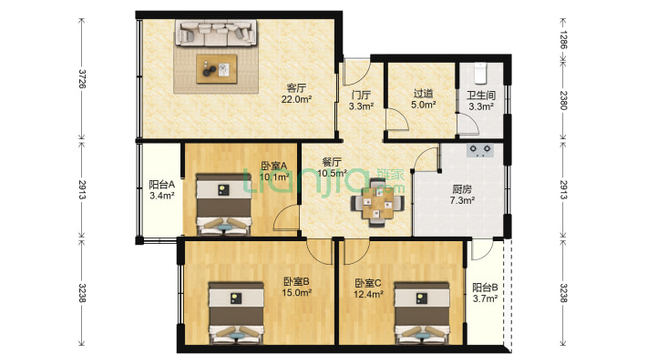 医药公司家属院二手房实景图