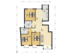 双塔区北二环凯旋门一梯两户电梯洋房毛坯随意装修-涿州鸿盛凯旋门户型图