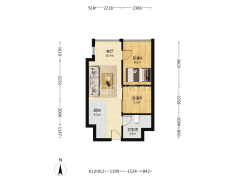 区内有自然园林楼间距开阔视野优越的户型采光好-涿州万科城际之光户型图