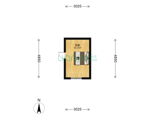 爱华里 1室0厅0卫 25平方
