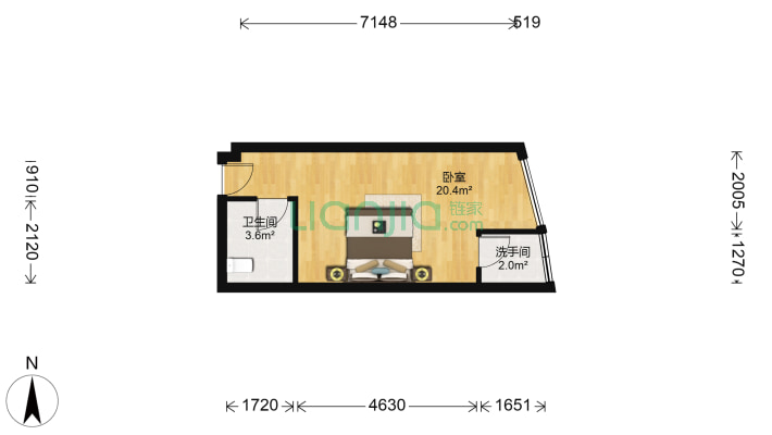左岸公寓二手房实景图