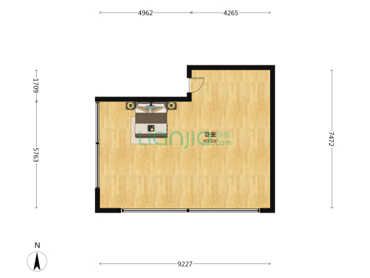 盛唐大厦 1室0厅0卫 93平方