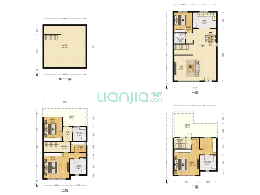 龙湖中骏光明.璟悦天著 4室1厅4卫 220平方