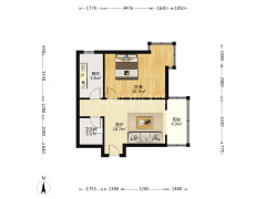 正规一居室 东南向 采光视野好-涿州翔天万和城户型图