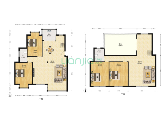 万安米兰苑 4室2厅2卫 200平方