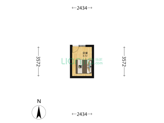 府右街 1室0厅0卫 11平方