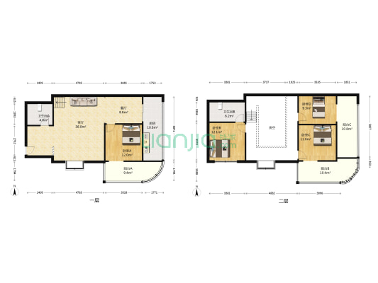 新昌公寓 4室2厅2卫 196平方