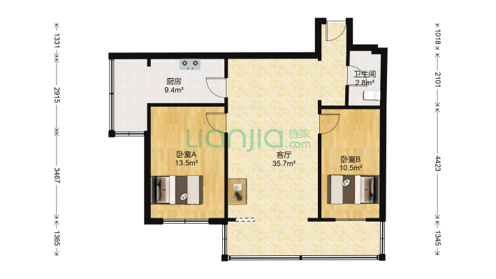 吉粮小区二手房实景图