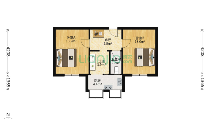 市妇产科医院宿舍二手房实景图