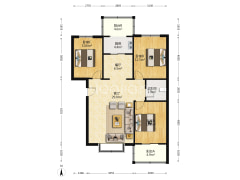 玫瑰嘉园小公摊大三居114平85万可议-涿州玫瑰嘉园户型图