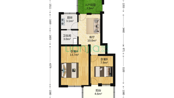 福建省文联单位宿舍二手房实景图