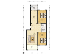 范阳路朝阳路水乡元精装两居室税费低-涿州水乡园户型图