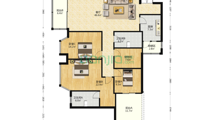 王府花园二手房实景图