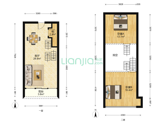 百富联合国际奥体之星 2室1厅0卫 50平方