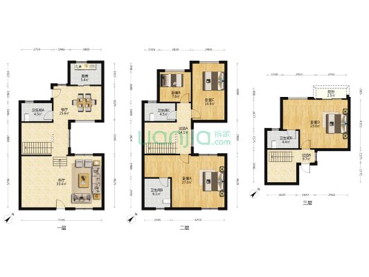 兴业海逸半岛 4室2厅4卫 258平方