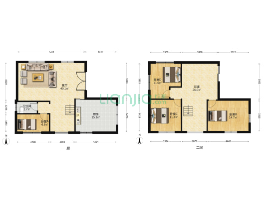沙涌南街 4室1厅1卫 207平方