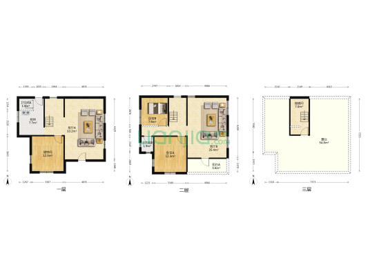 幸福街 2室2厅2卫 139平方