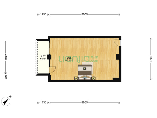 双楠港汇广场 1室0厅0卫 66平方