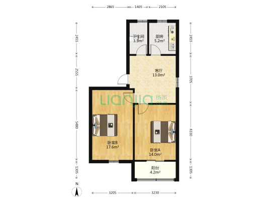 站东花园 2室1厅1卫 72平方