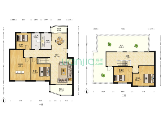 江南春天 4室1厅1卫 112平方