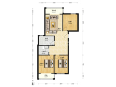 凯旋门南北通透精装三居  好楼层 全天采光 房本满五-涿州鸿盛凯旋门户型图