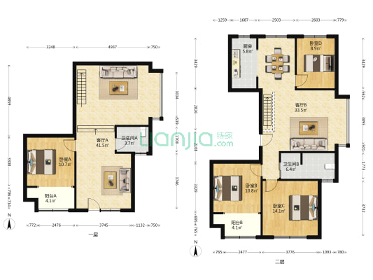 城发置业 · 和园 4室2厅2卫 235平方