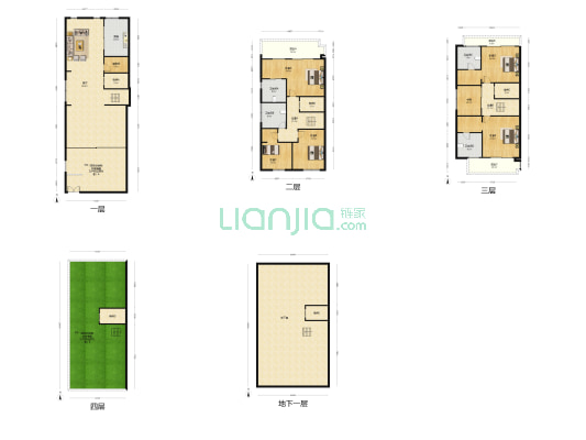 中海城南官邸 6室1厅4卫 379平方
