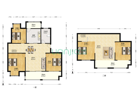 百花馨苑 5室2厅1卫 217平方
