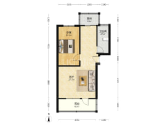 南关       南北通透两居   随时过户    急售-涿州华北铝业北院生活小区户型图