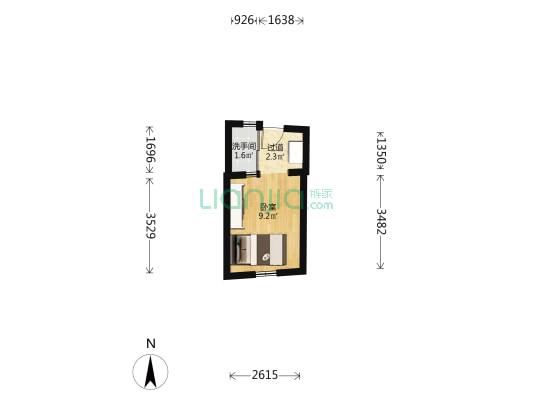 椿树巷 1室0厅1卫 12平方