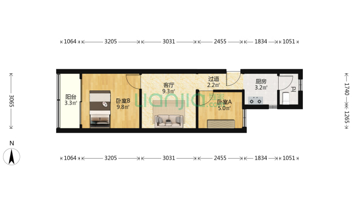 建国北路785号二手房实景图