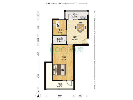 长虹桥41号 2室1厅1卫 45平方