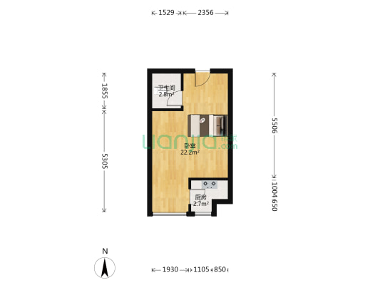 惠友旺角 1室0厅1卫 42平方