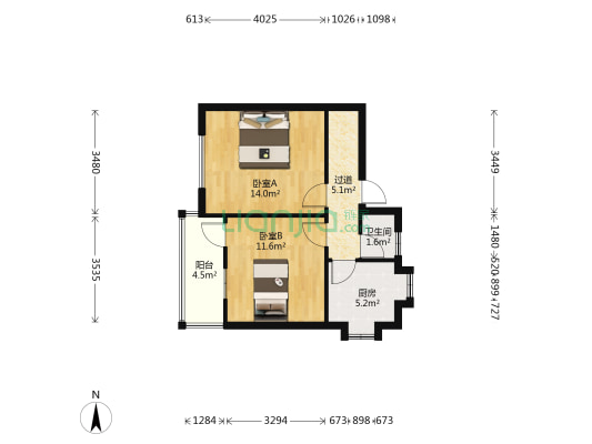 正阳北社公巷 2室0厅1卫 50平方