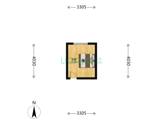 沙河花园三期西区 1室0厅0卫 73平方