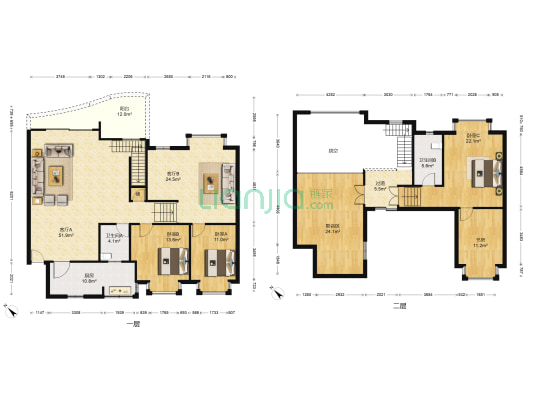 状元府第 4室2厅2卫 227平方