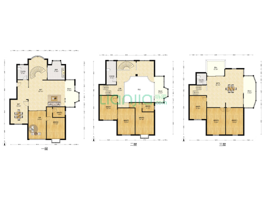金地华城 1室3厅3卫 429平方