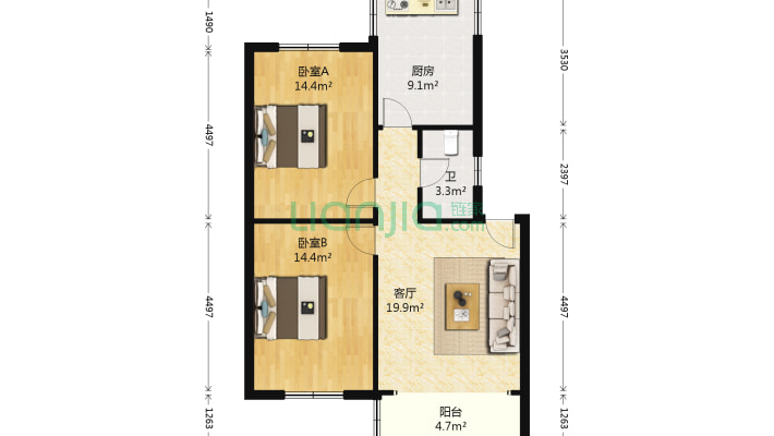和平村31-32号二手房实景图